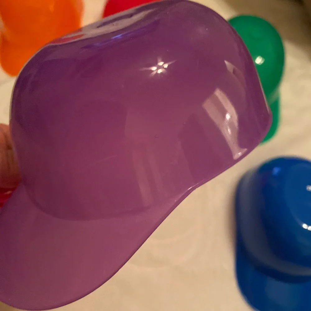 Colorful Partybaseball Hard Hats - Set of 6